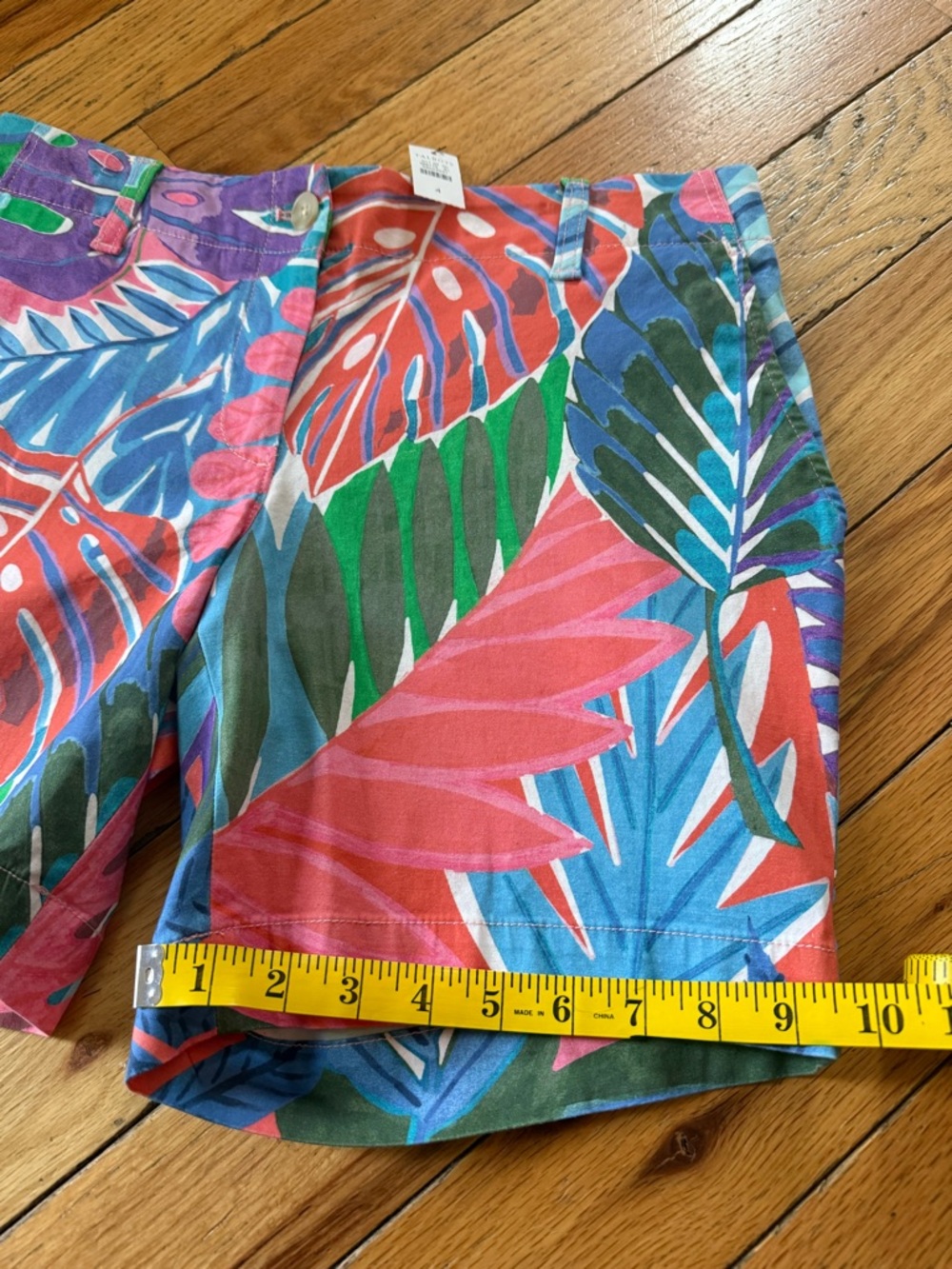Talbots Vibrant Floral Botanical Cotton Blend Chino Shorts Women’s Size 4 NWT - Picture 15 of 15